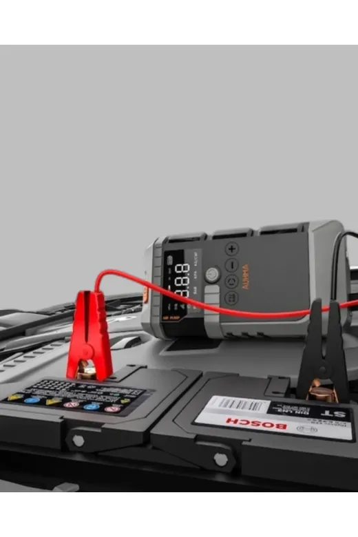 Hsc bilişim klt8912733932423 4’Ü 1 Arada Powerbank Özellikli Araç Akü Şarj Takviye Cihazı
