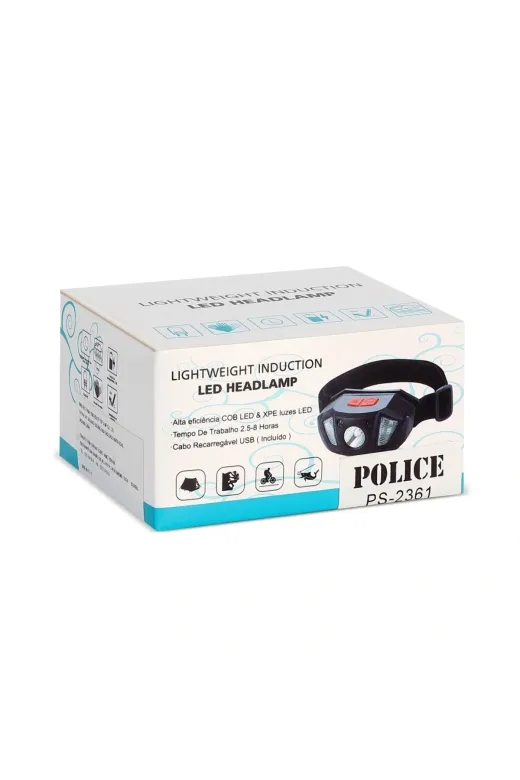 Hsc bilişim klt8912733980547 Police Ps-2361 Şarjlı Kafa Feneri