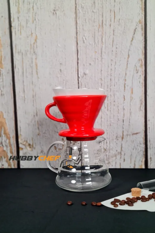 HubbyChef 20KHVDMLM2LI Filtre Kahve Demleme Seti Dripper Set