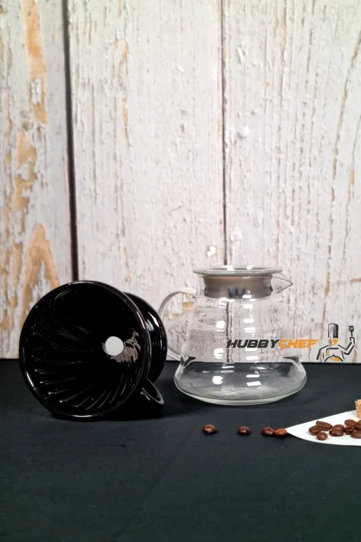HubbyChef 20KHVDMLM2LI Filtre Kahve Demleme Seti Dripper Set