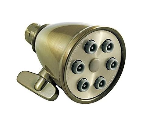 ideal standart 57855210124254080184975 Brass K138A3 Victorian Duş Başlığı, Antik Pirinç 2,94 X 2,94 X 4 000 Açık Krem