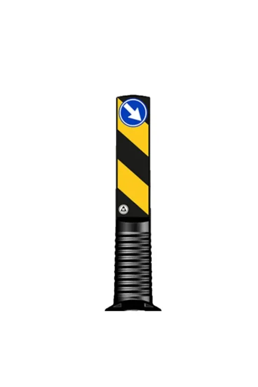 İlgi Trafik 12253 UB R Refüj Levhası Duba Esnek Refüj Başı Tabelası Plastik Refüj Başı 75 Cm Evelux (100Mm)