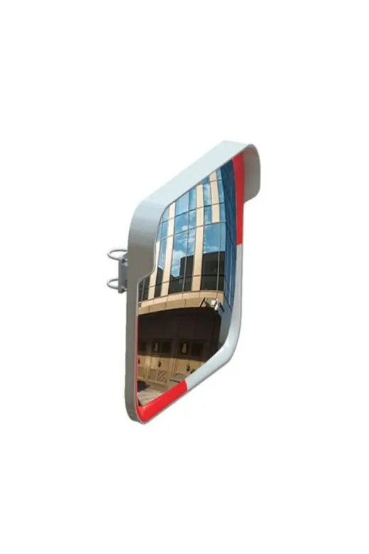 İlgi Trafik 12265 TGA+D01-2M Bombeli Güvenlik Aynası Otopark Aynası Akrilik Trafik Aynası Ankara 40X60 Cm Ve 2M Ayna Direği