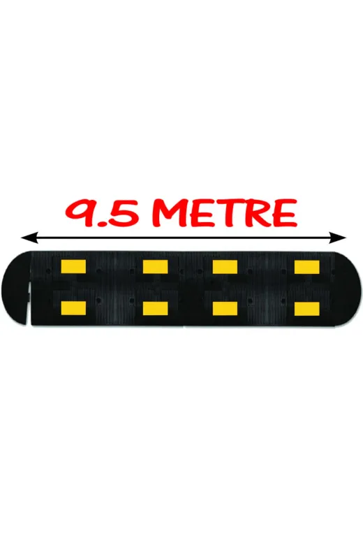 İlgi Trafik 9.5 Metre (50x40 cm) LT-2002-9.5 Hız Kesici Bariyer Kauçuk Hız Kesici Kasis Kauçuk Şaseli Yol Kasisi 9.5 Metre (50X40 Cm)
