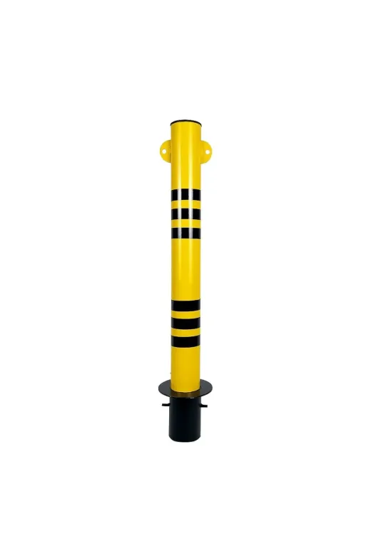İlgi Trafik AYB-01 Kilitli Otopark Direği Çıkan Tip Ankrajlı, Park Bariyeri 70 Cm 70Mm 1 Adet