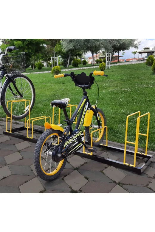 İlgi Trafik BPY-5-TR Bisiklet Park Yeri 5 Li Bisiklet Park Demiri Beşli Bisiklet Koyma Yeri (Beşli)