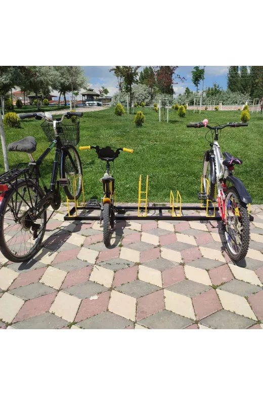 İlgi Trafik BPY-6-TR Bisiklet Park Demiri 6 Lı Bisiklet Park Yeri Altılı Bisiklet Koyma Yeri Fiyatı (Altılı)
