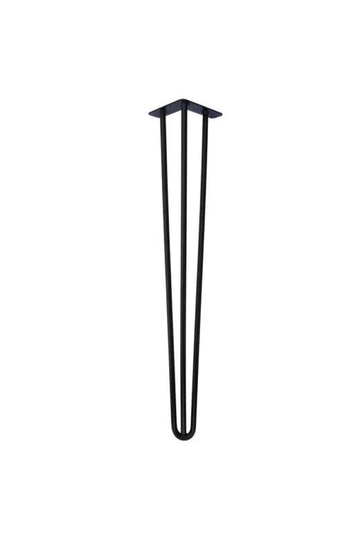 İlgi Trafik Siyah Metal Ayak Sehpa Ayağı Metal Ayak Dolu Demir 20 Cm 1 Adet