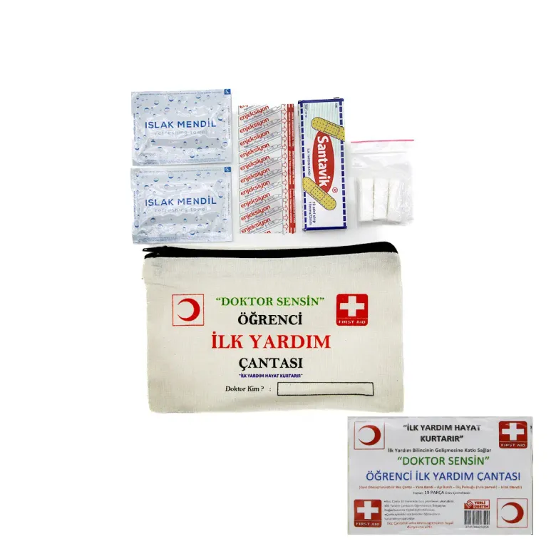 İLK YARDIM 19PCS ÖĞRENCİ ÇANTASI (4745)