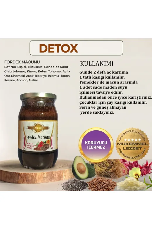 İLMİ ŞİFA Fordex Macunu Detoks 430 Gr