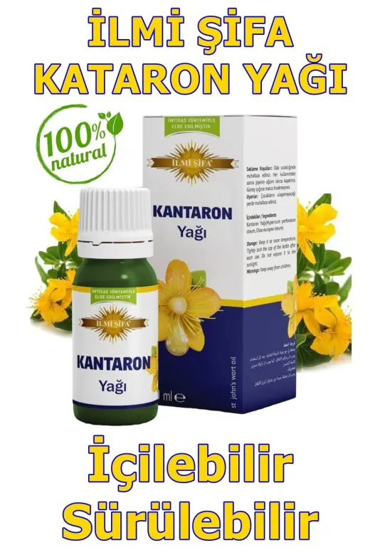 İLMİ ŞİFA Kantaron Yağı 50 Ml (Yenileyici, Besleyici, Onarici, Temizleyici, Rahatlatici)