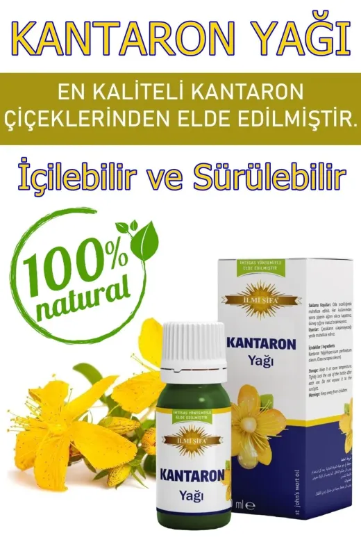 İLMİ ŞİFA Kantaron Yağı 50 Ml (Yenileyici, Besleyici, Onarici, Temizleyici, Rahatlatici)