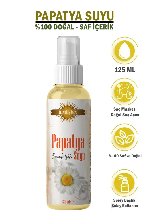 İLMİ ŞİFA Papatya Suyu 125 Ml %100 Saf Ve Doğal Açıcı Canlandırıcı Tonik