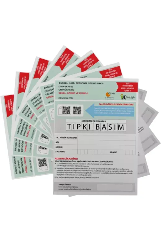 İnformal Yayınları EKPSSortGORMEİSİTME2dnmPKT 2026 Ekpss Ortaöğretim Genel Görme İşitme-2 Ösym Çıkmış Soru Tıpkı Basım 7Li Kitapçık Deneme Paketi