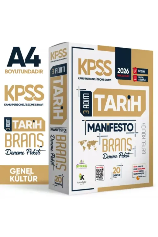 İnformal Yayınları GKkrktMAN6LISET4046 2026 Kpss Gk Tarih Coğrafya Vatandaşlık Kara Kutu Soru Bankası Ve Manifesto Branş Deneme 6Lı Seti