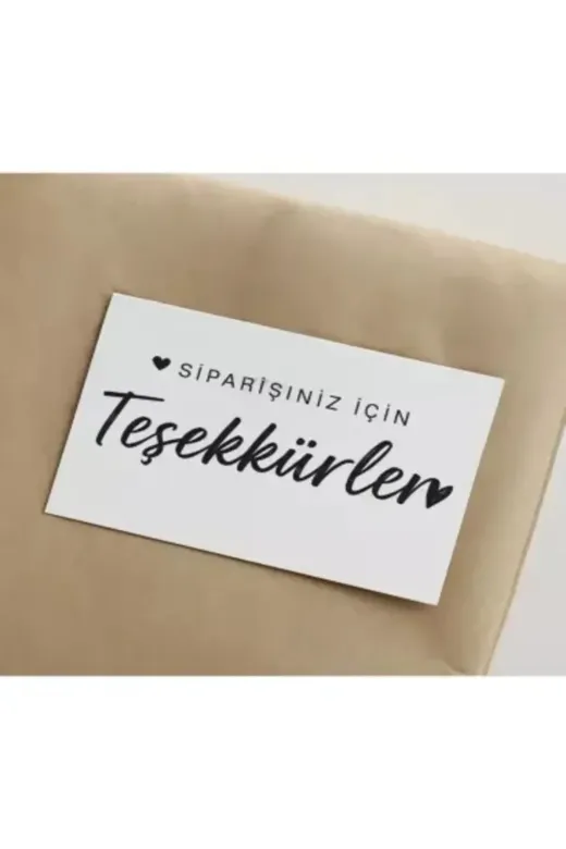 İnformal Yayınları TSKRmatk500LU300gr ’’Siparişiniz Için Teşekkürler’’ Teşekkür Kartı 500 Ad 8X5Cm 300 Gr Mat Kuşe