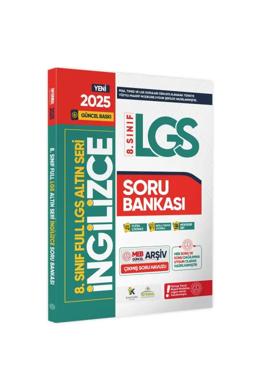 İnformal Yayınları VSDAAEWF659 8.sınıf Full Lgs Altın Seri(Fulas)Sözel Meb Çıkmış Modüler Soru Bankası Din-İngilizce-Tarih 3Lü Set