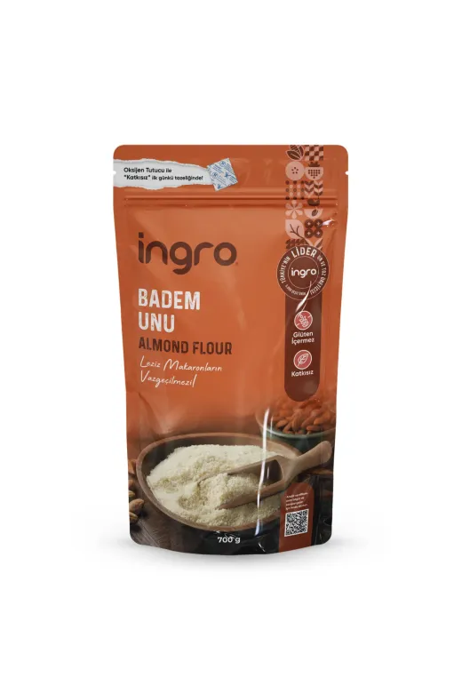 İngro GBU1000 Glutensiz Badem Unu (Zarsız) 700 Gr