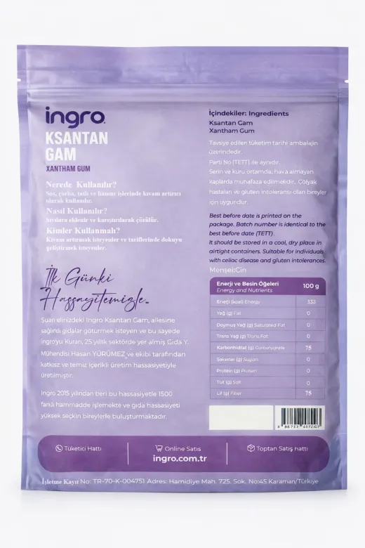 İngro Xantham Gum Ksantan Gam 250 G