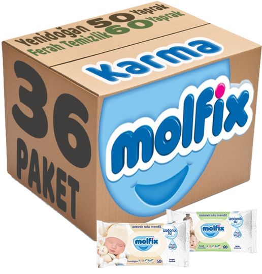 Islak Havlu Mendil İzotonik Karma 36 Lı Set (Yeni Doğan-Ferah Temizlik)