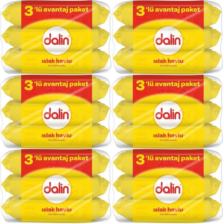 Islak Havlu Mendil Klasik 56 Yaprak 18 Li Set