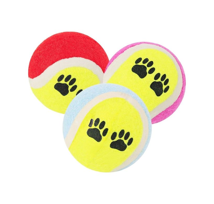 just cheap store 115158186 3&amp Apos Lü Renkli Desenli Tenis Topu Kedi Köpek Oyuncağı 4741 Altın - Siyah