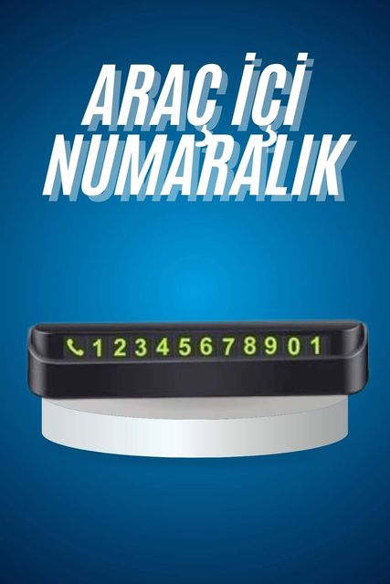 just cheap store 25DYMUCZZZNUMARATÖRRRRR2 Araç İçi Numaratör Numaralık Oto Cam Kartı Fosforlu Numaratör 1 Adet 64996333