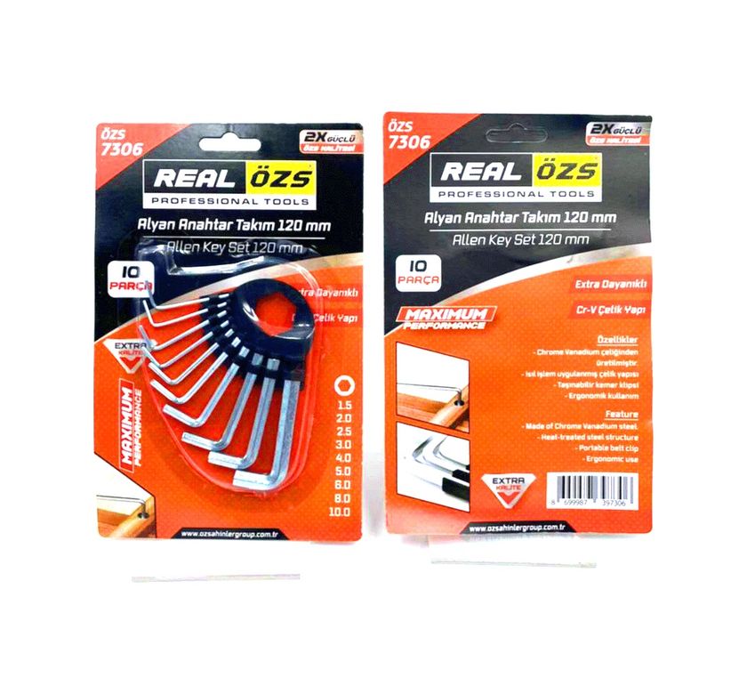 just cheap store 47414701990 10 Parça Kartlı Alyan Anahtar Takım Seti120Mm-No-1.5-10