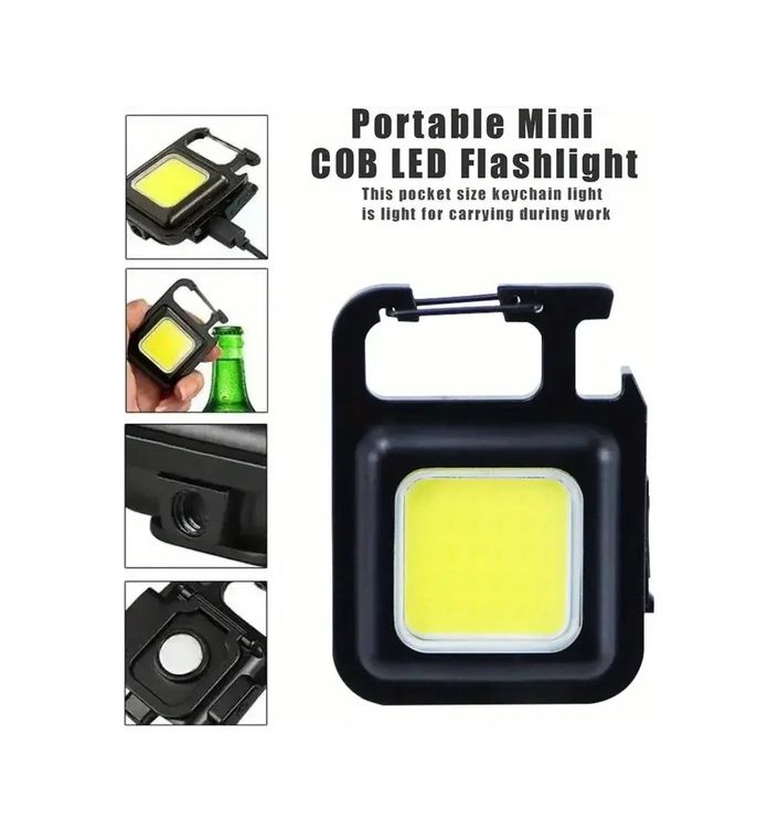 just cheap store 474189GTA15976 Anahtarlıklı Fener Fener Cob Led 4741 Açık Gri