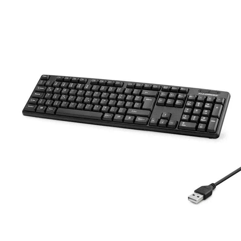 Kablolu Standart Klavye F Siyah HDX2601