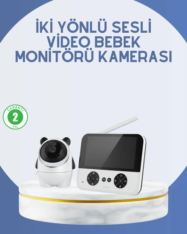 Kablosuz Bebek Monitörü 720P Görüntü ve Geniş Ekran
