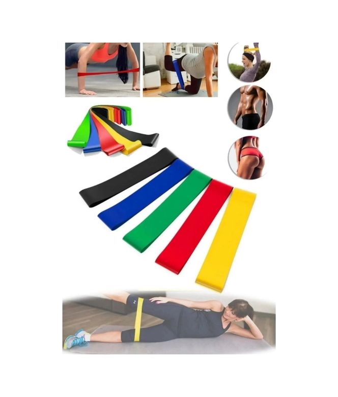 KAFKAS STORE MEYTDUCZZZBSY110EGZERSİZLASTİĞİ-4-BLMY Spor Antrenman Direnç Bandı Esnek Dayanıklı Egzersiz Ve Fitness Lastiği Çok Renkli