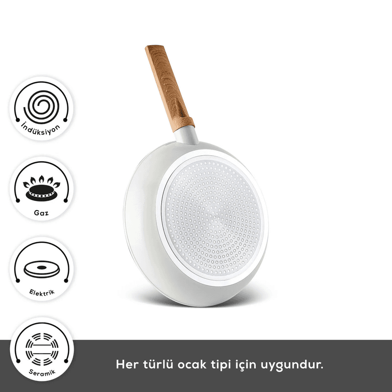 Karaca 000001000016170001 X Refika Swiss Crystal Almond Cream 7 Parça Tencere Ve Tava Seti