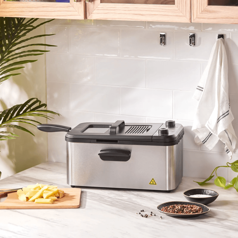 Karaca 000001000155309001 Inox Yağ Filtreli Zamanlayıcılı Fritöz Xl 3,2L