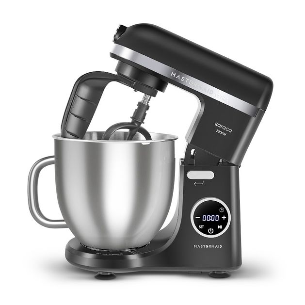 Karaca fıjıffbf Mastermaid Chef Ultra D2000W Dijital Ekranlı Hamur Yoğurma Makinesi Matte Black 7L