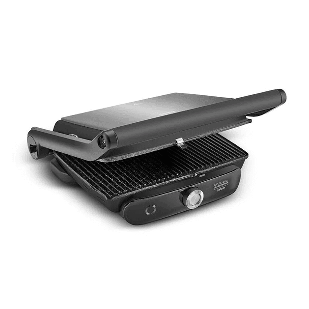 Karaca hgıojkhıkghı Gastro Grill Glass Premium 6 Dilim Kapasiteli Döküm Tost Makinesi Black Chrome 2400W