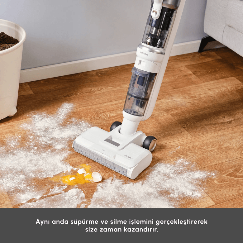 Karaca HIIUJHUIJ90HF Aquaclean Pet 3In1 Islak Ve Kuru Kablosuz Dikey Süpürge