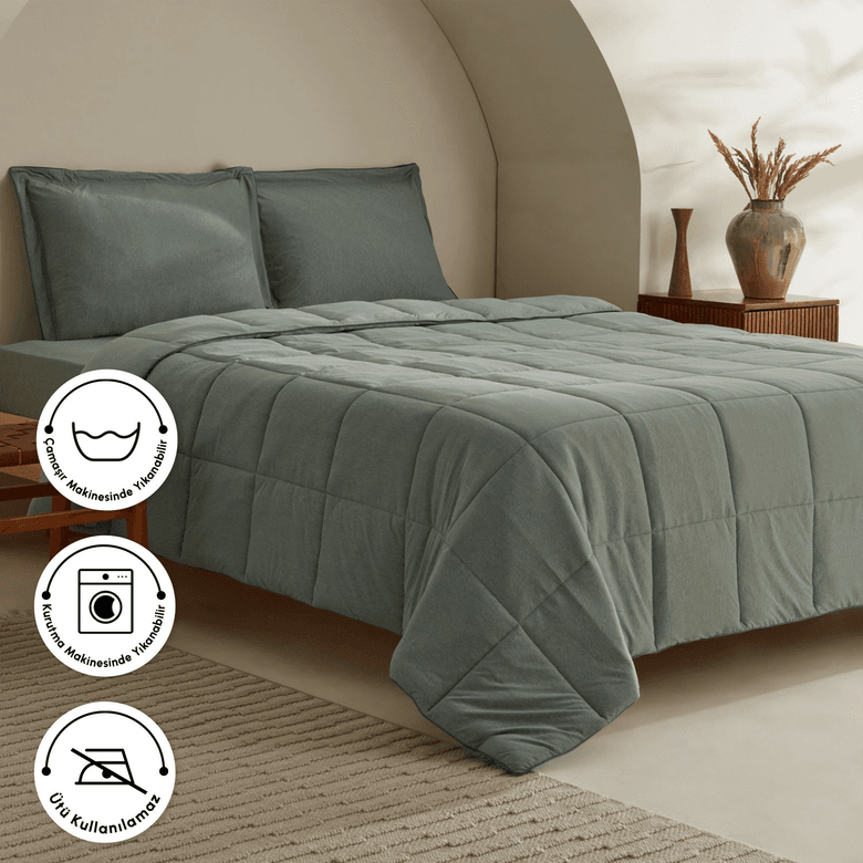 Karaca ıyyoyıuo Benji Çift Kişilik Modal Comfort Set Yeşil
