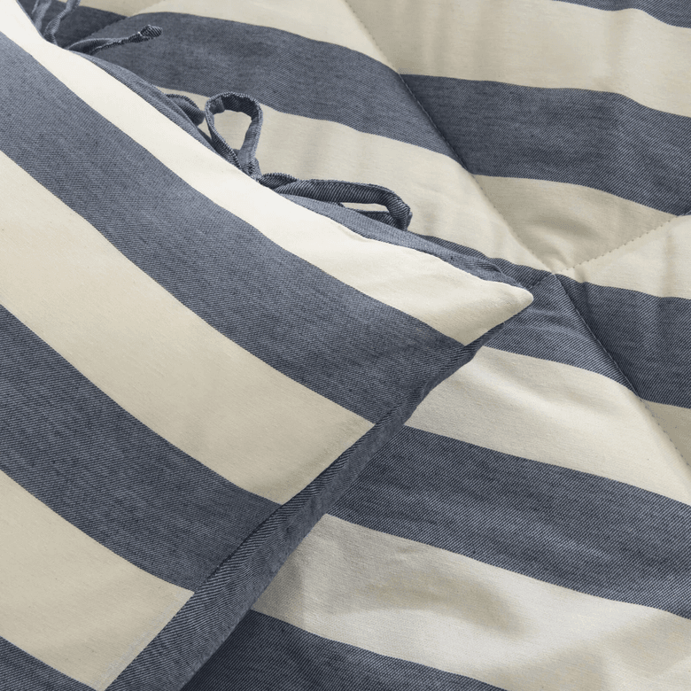 Karaca KYUHKTYUKUY Barlet Tek Kişilik Comfort Set/uyku Seti Çizgili Mavi