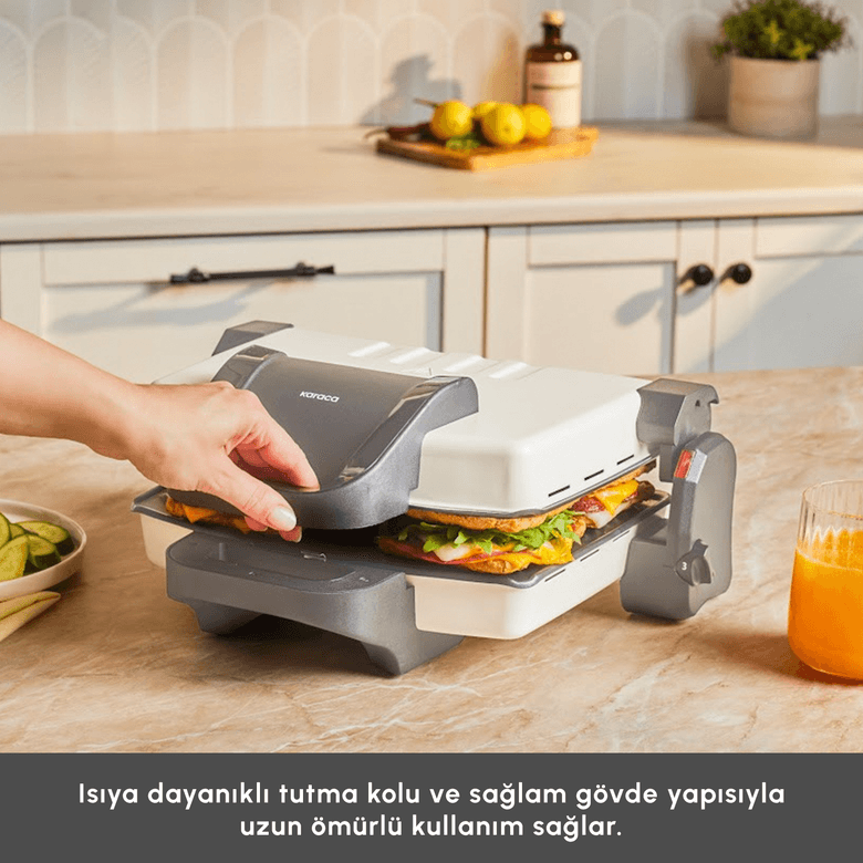 Karaca OPJROJIKPRHJIO Swiss 4 Dilim Kapasiteli Izgara Ve Tost Makinesi 1800W
