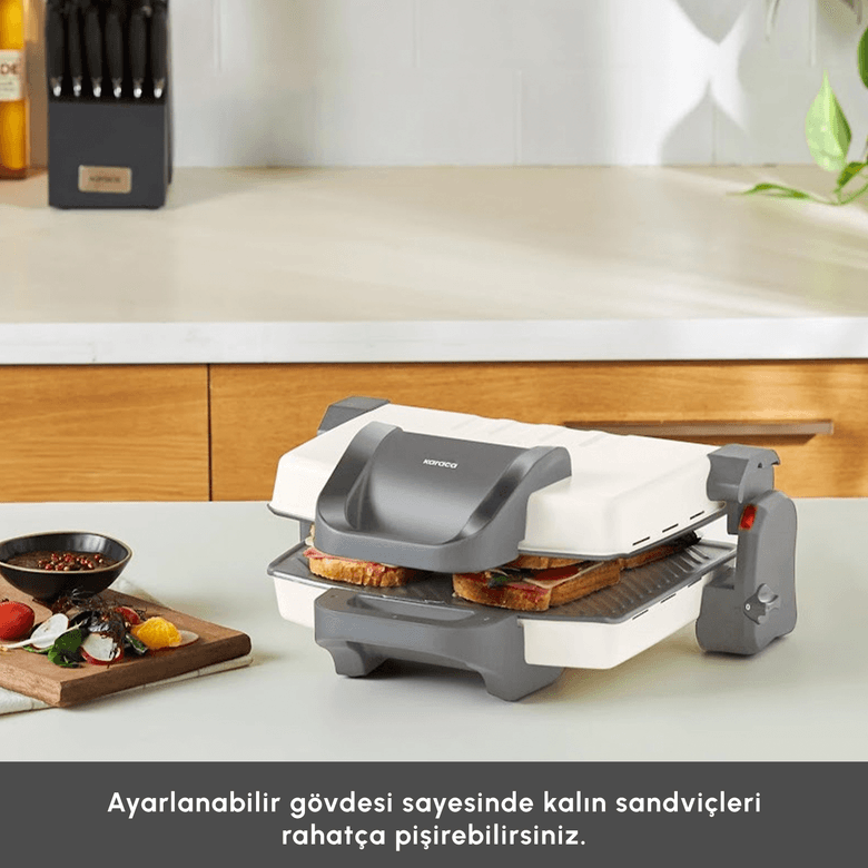 Karaca OPJROJIKPRHJIO Swiss 4 Dilim Kapasiteli Izgara Ve Tost Makinesi 1800W