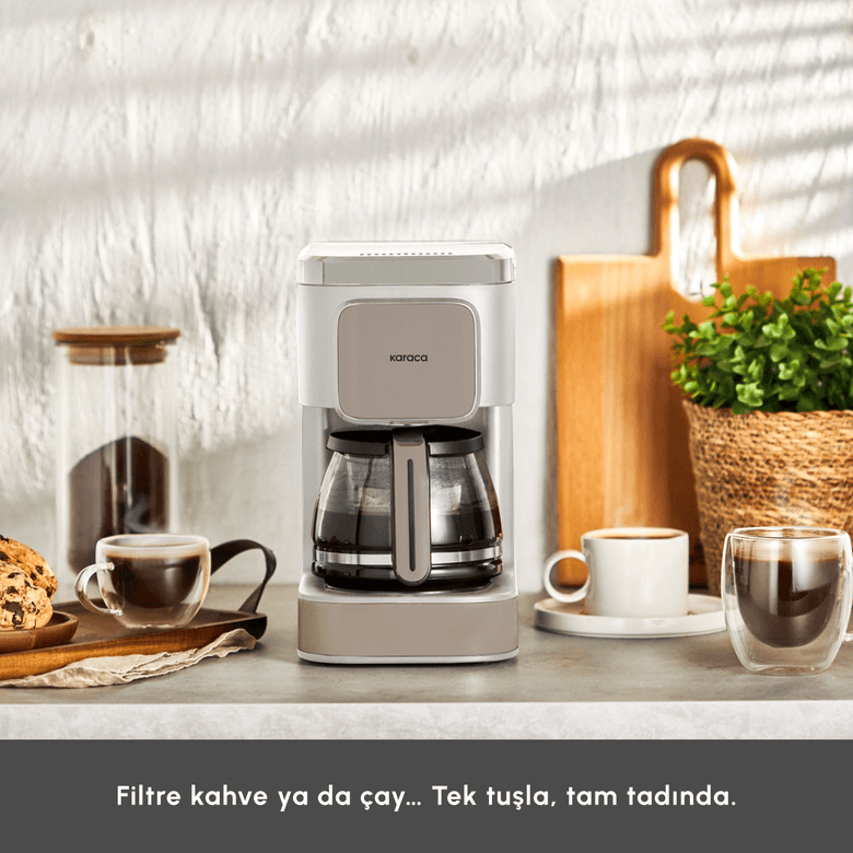 Karaca RGOIJFIUOJ Just Coffee Aroma 2 In 1 Filtre Kahve Ve Çay Demleme Makinesi Latte