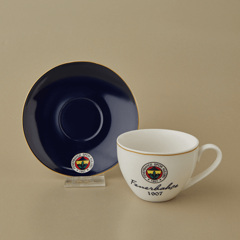 Karaca rtdtfggfhcg X Fenerbahçe Lisanslı 2 Kişilik Çay Fincan Takımı 220 Ml