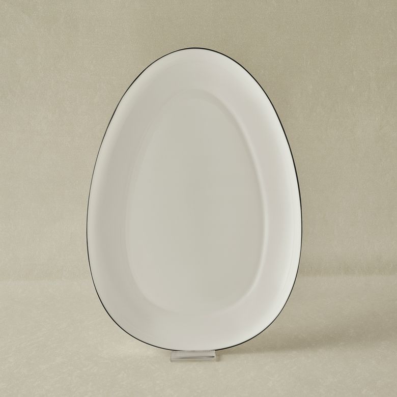 Karaca WRUTIWUTUI Agata Opal Cam Kayık Tabak 33 Cm