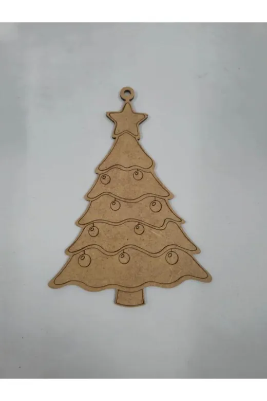 karadağsb ahşp226285123456789590 1 Adet Ahşap Yılbaşı Süsü Boyama No11 Okul Dıy Etkinlik Aktivite Sanat 15 Cm