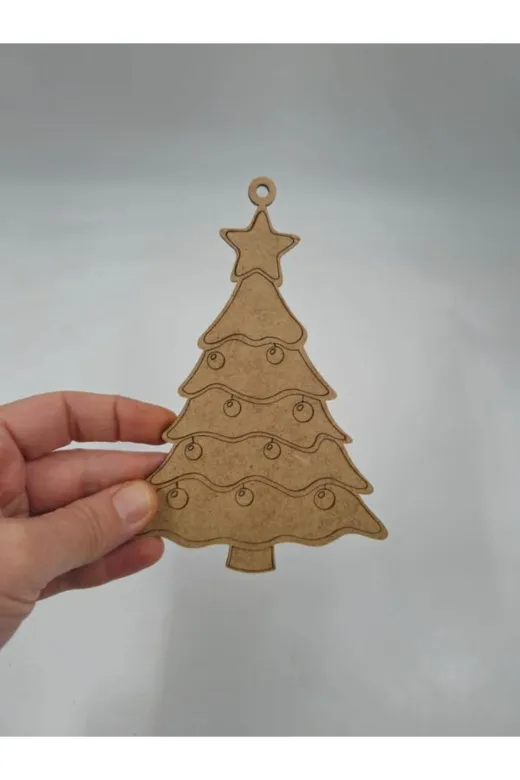 karadağsb ahşp226285123456789590 1 Adet Ahşap Yılbaşı Süsü Boyama No11 Okul Dıy Etkinlik Aktivite Sanat 15 Cm