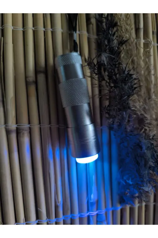 KARAFİLİK 054 Uv Led  Mavi Işikli Slikon Başlikli  El Feneri