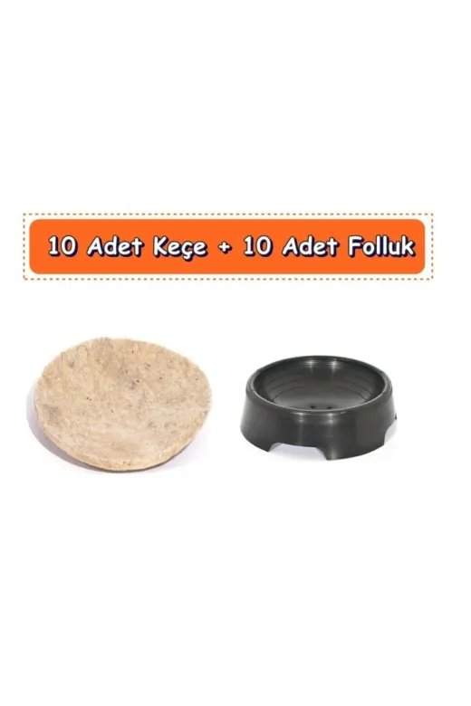 KARAHİSAR KULUÇKA KRHF10AKGKGFVK Güvercin Keçesi+Folluk Yerli Üretim 10 Adet