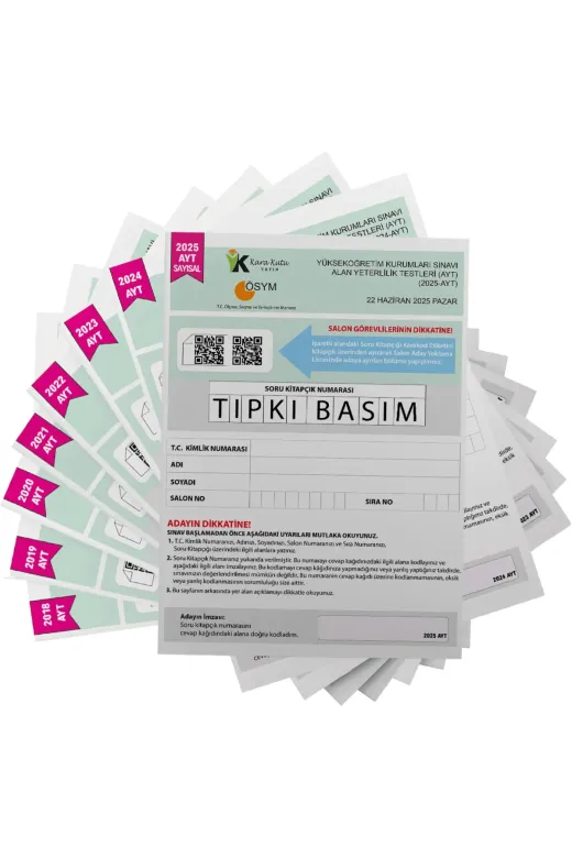 Karakutu Yayınları AYTtıpkıSAYpkt4052 2026 Ayt (Say-Söz-Tm) Ösym Çıkmış Soru Tıpkı Basım 9Lu Deneme Paketi T.g. Video Ve Dijital Çözümlü