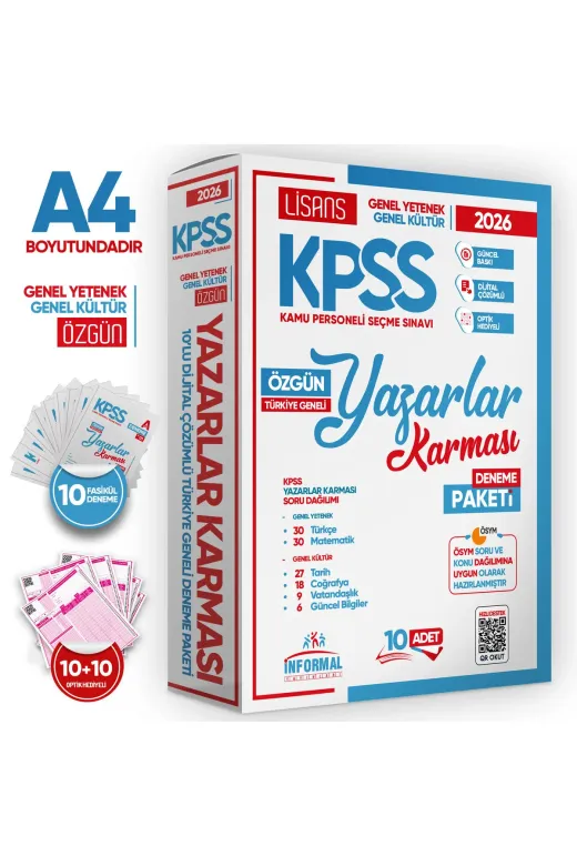 Karakutu Yayınları KPSSfullDNM6PKT4046 2026 Kpss Full 6Lı Özgün-Tıpkı-Karma-Çıkmış-Manifesto Güncel Türkiye Geneli Çözümlü Deneme Paketi